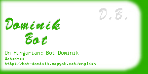 dominik bot business card